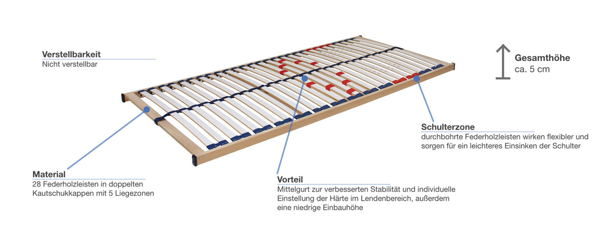 ahorn Duostar Lattenrost starr Besonderheiten