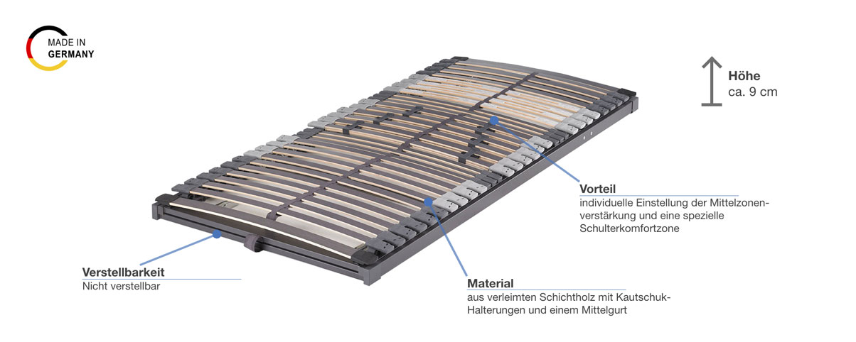 Hemafa Future 2000 Lattenrost Besonderheiten