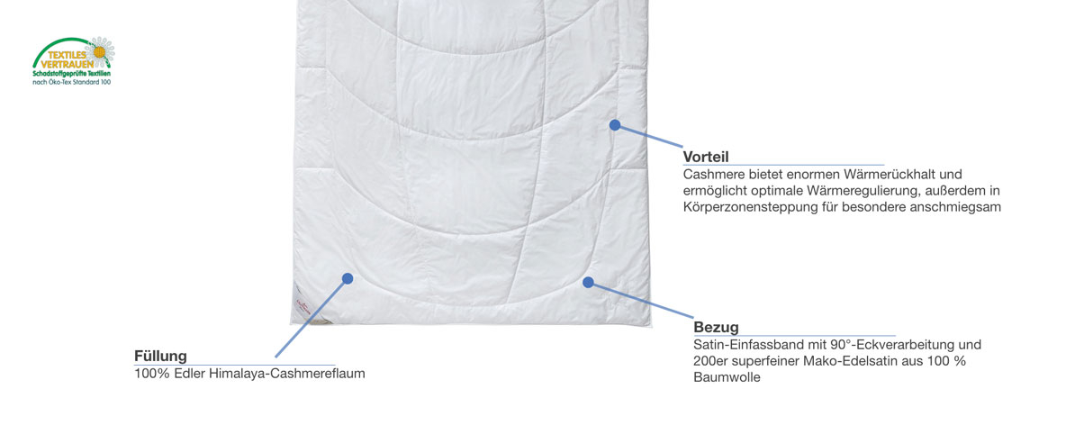 Kauffmann Home Cashmere Decke Besonderheiten