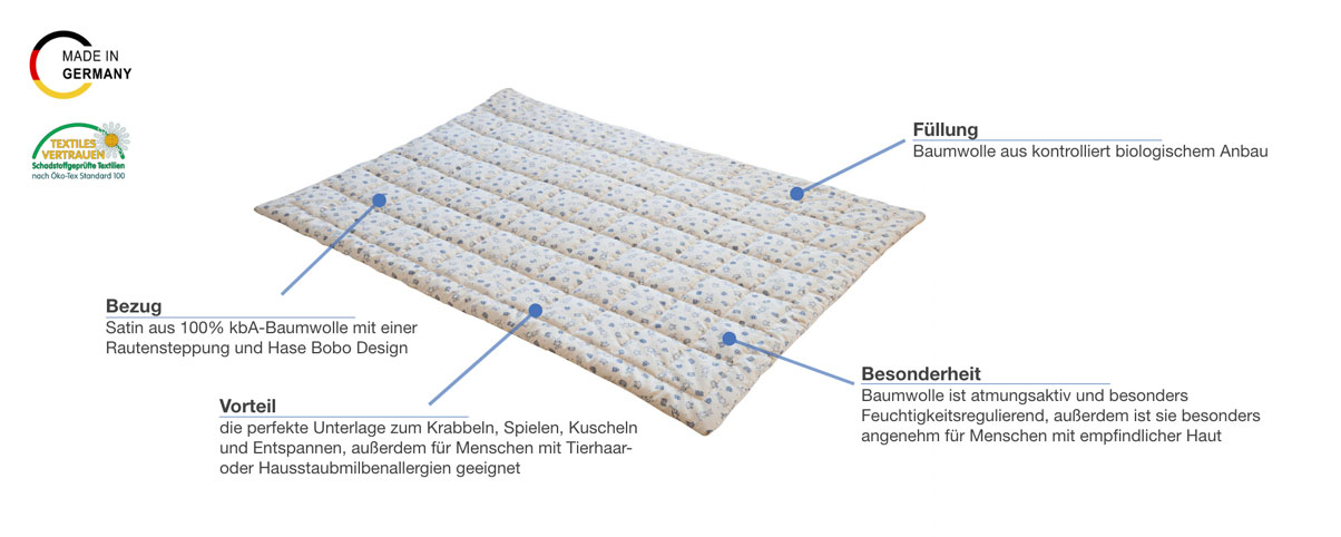 Prolana Krabbeldecke Bobo Besonderheiten