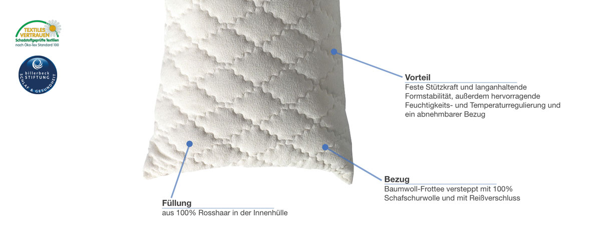 billerbeck Kissen Bilind Besonderheiten