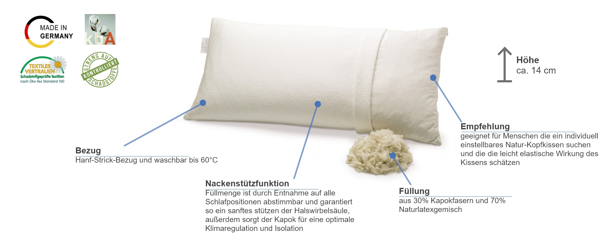 dormiente Flexopillo Med Kissen Besonderheiten