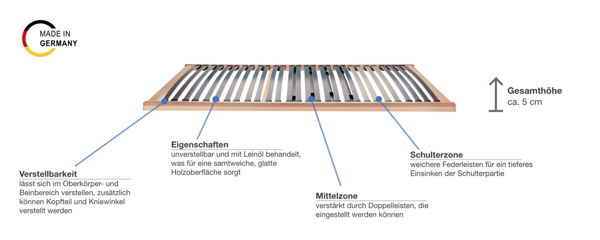 selecta FR5 Lattenrost elektrisch Besonderheiten