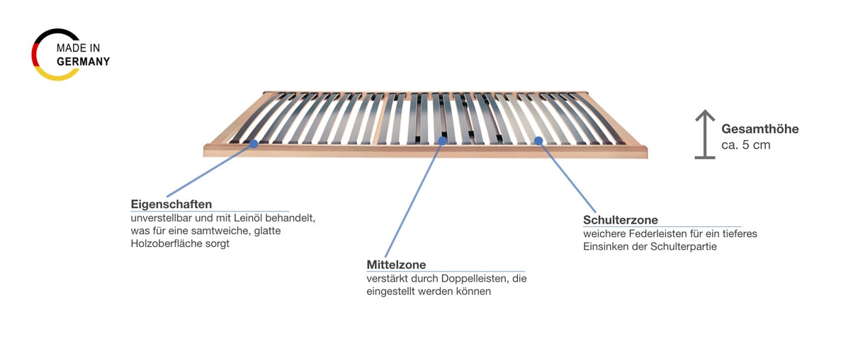 selecta FR5 Lattenrost Besonderheiten