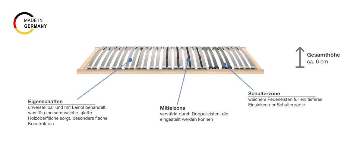 selecta FR6 Lattenrost Besonderheiten