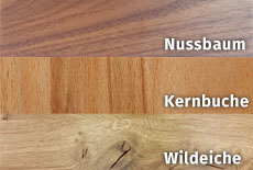 Massivholzbett Holzarten