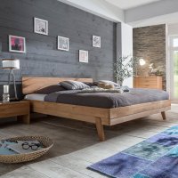 Woodlive Massivholzbett Livia