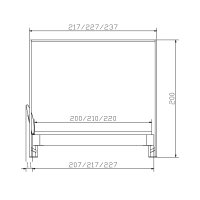 Hasena Oak-Line Massivholzbett Modul Ripo Cielo