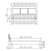 Hasena Oak-Puro Massivholzbett Modul Alpa Skido