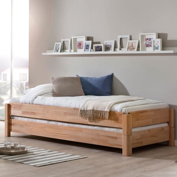 Stapelbett Woodlive Massivholz Twin: Das stapelbare Bett