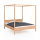 Woodlive Massivholz-Himmelbett Sky