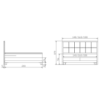 Hasena pronto Chalet Boxspringbett