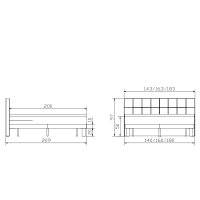 Hasena Box-Simply Tropea Boxspringbett
