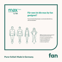 Max foam by fan Komfortschaummatratze