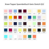 Kneer Topper-Spannbetttuch Vario-Stretch Q22