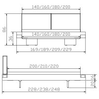 Hasena Factory-Line Massivholzbett Bloc 16 Vilo Dorma