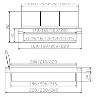 Hasena Factory-Line Massivholzbett Bloc 16 Practico Ripo