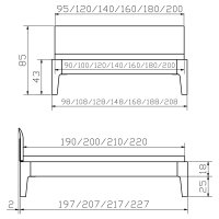 Hasena Oak-Line Massivholzbett Modul Lisio Xylo