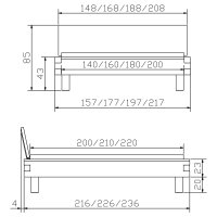 Hasena Oak-Wild Massivholzbett Pilatus 23 Ivio Sion