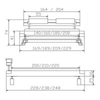 Hasena Oak-Vintage Massivholzbett Bloc 16 Stabil Inca