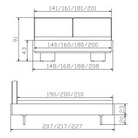 Hasena Oak-Vintage Massivholzbett Cadro 23 Vilo Cena