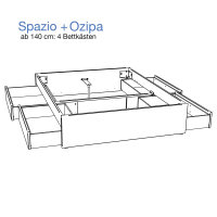 Hasena Function and Comfort Massivholzbett Spazio Varus