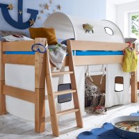 TOBYKIDS Halbhochbett: Hochbett für Kinder
