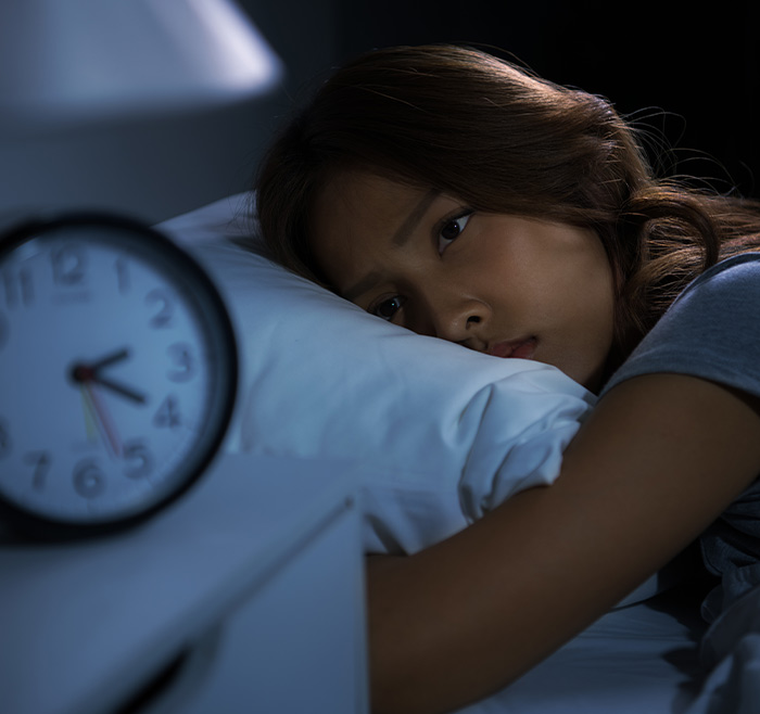 Insomnie Schlafstörung und Müdigkeit
