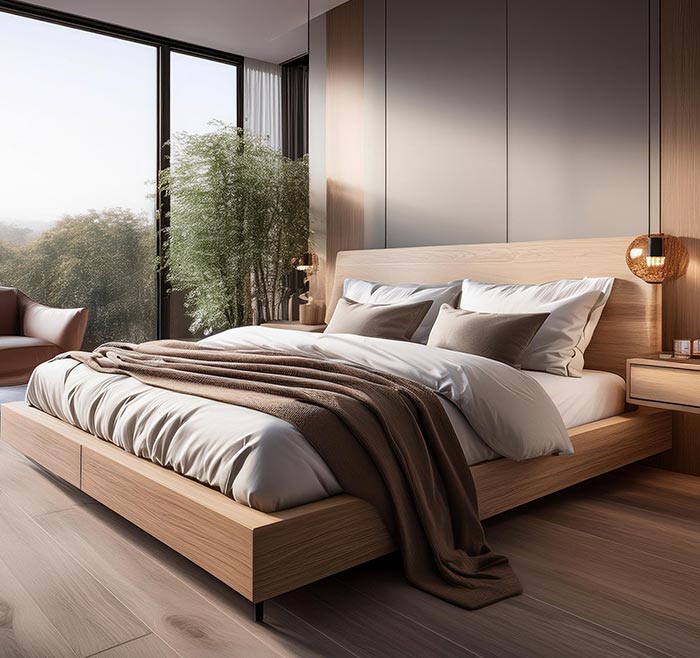 Queensize Bett für optimalen Schlafkomfort