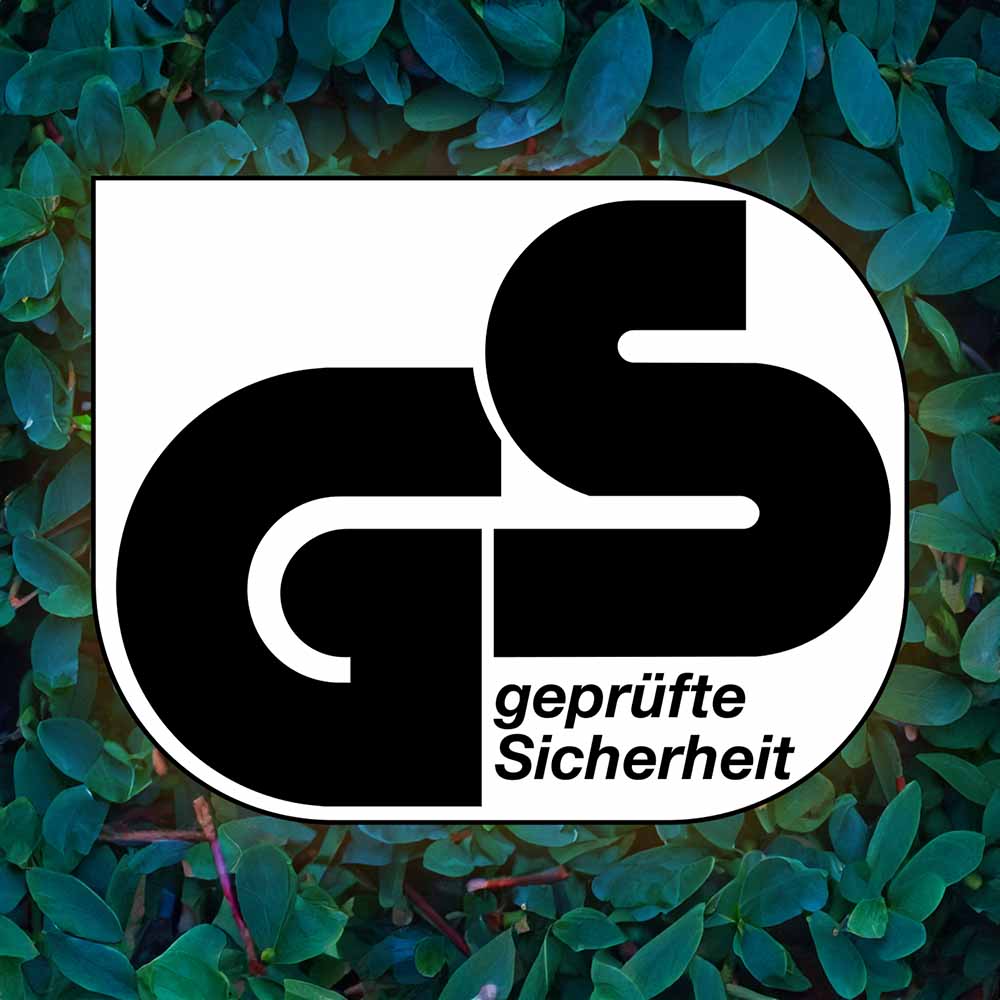 Geprüfte Sicherheit Logo mit grünem Hintergrund